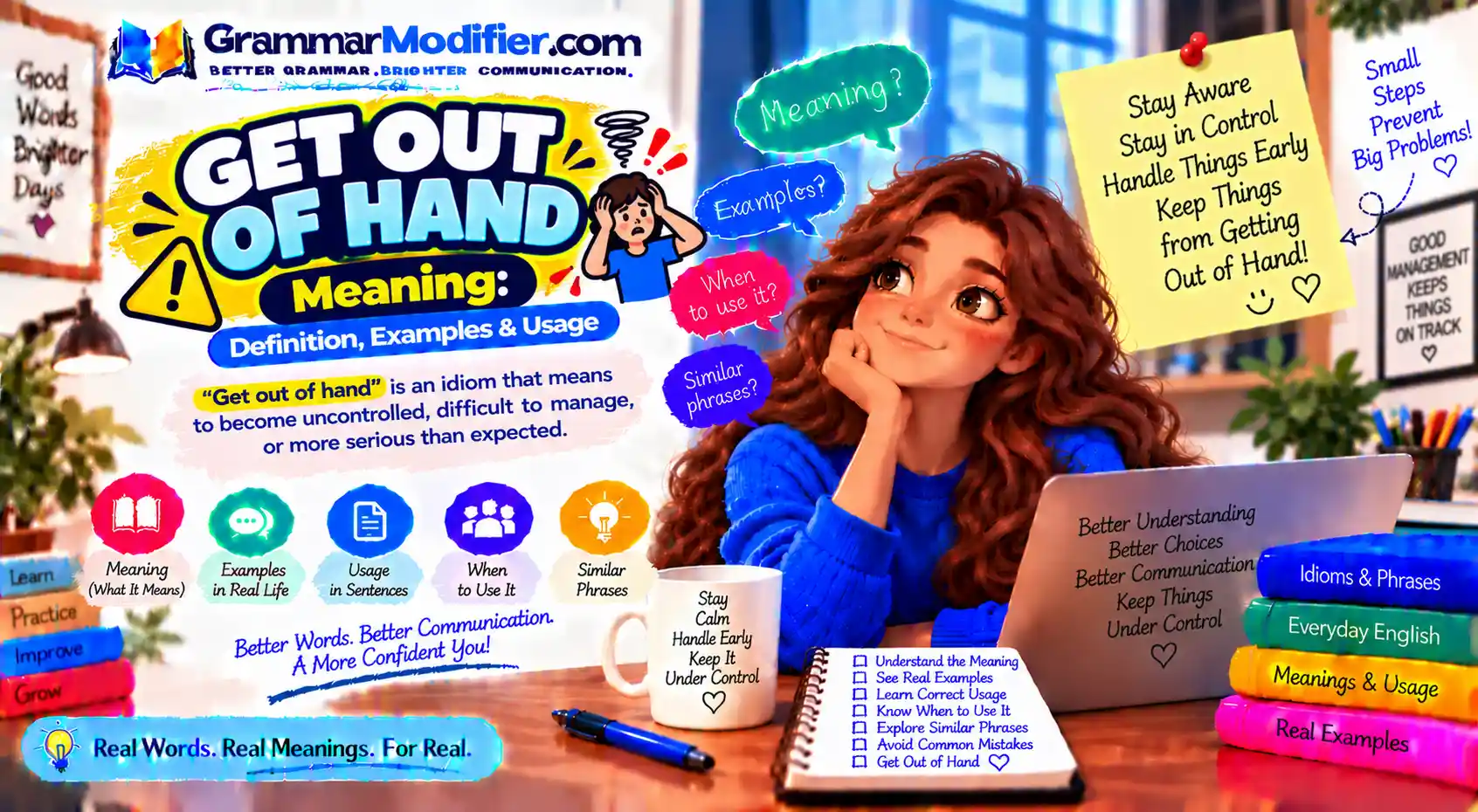 Get Out of Hand Meaning: Definition, Examples & Usage