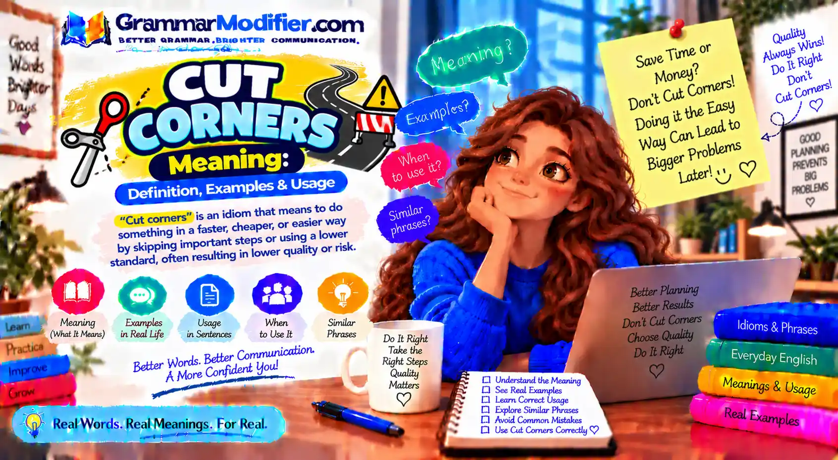 Cut Corners Meaning: Definition, Examples & Usage