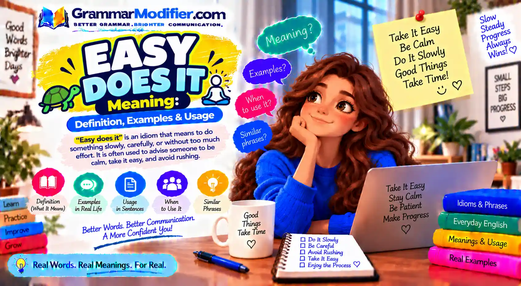 Easy Does It Meaning: Definition, Examples & Usage