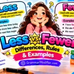 Less vs Fewer: Differences, Rules & Examples