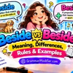 Beside vs Besides: Meaning, Differences, Rules & Examples