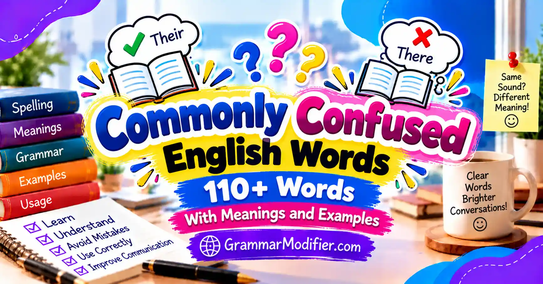 Commonly Confused English Words: 110+ Words With Meanings and Examples