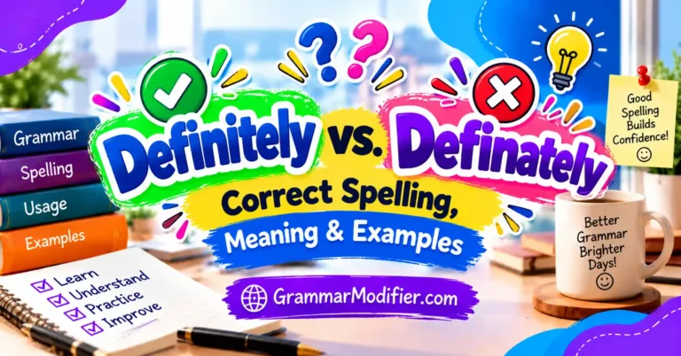 Definitely vs Definately: Correct Spelling, Meaning & Examples