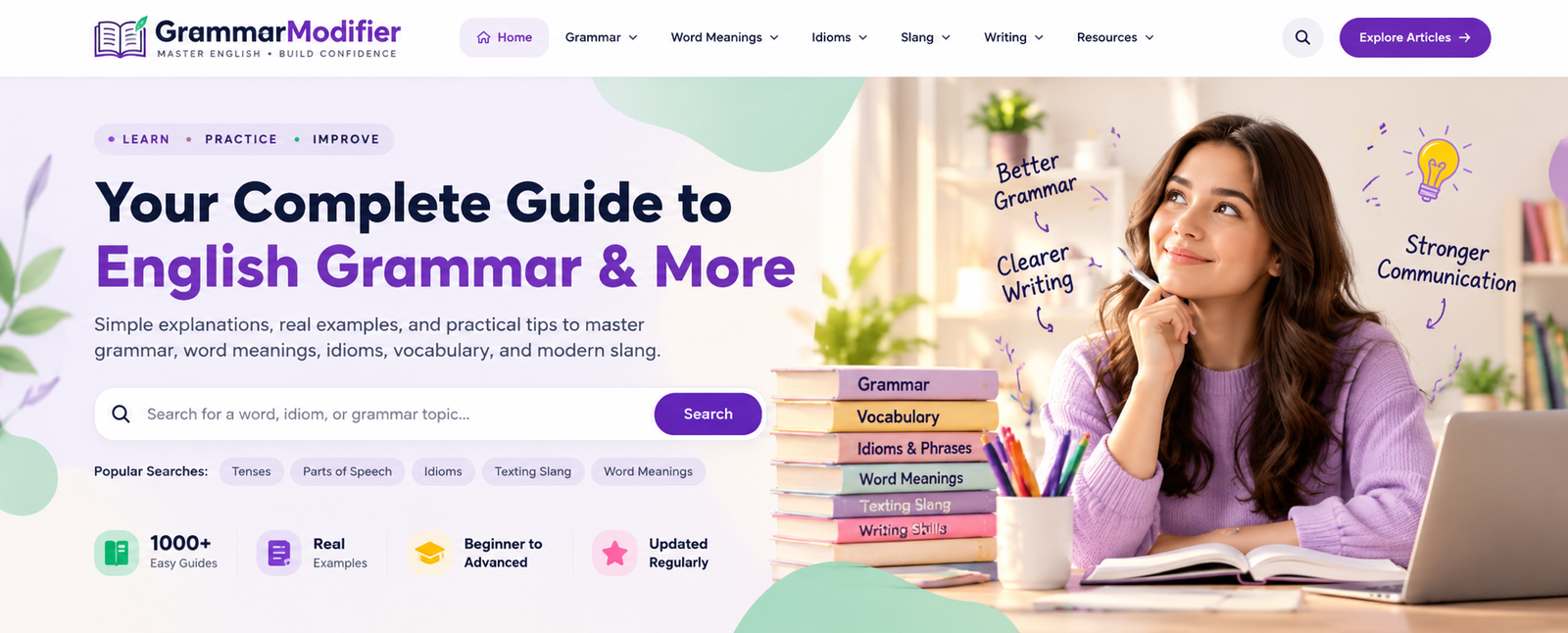 Your Complete Guide to English Grammar and More — Grammar Modifier