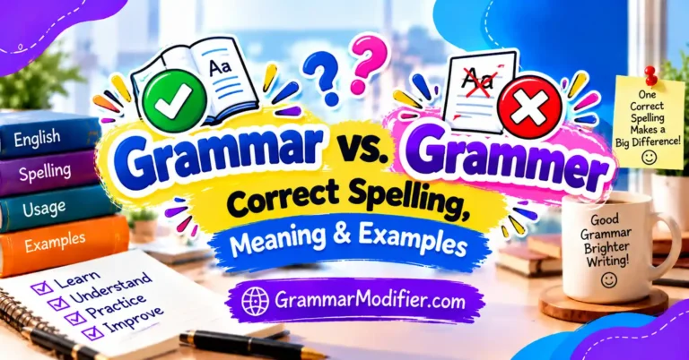 Grammar vs Grammer: Correct Spelling, Meaning & Examples
