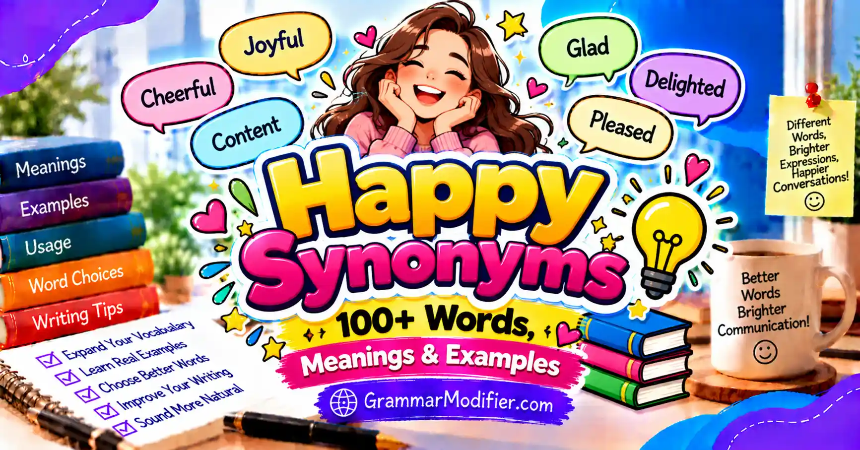 Happy Synonyms: 100+ Words, Meanings & Examples