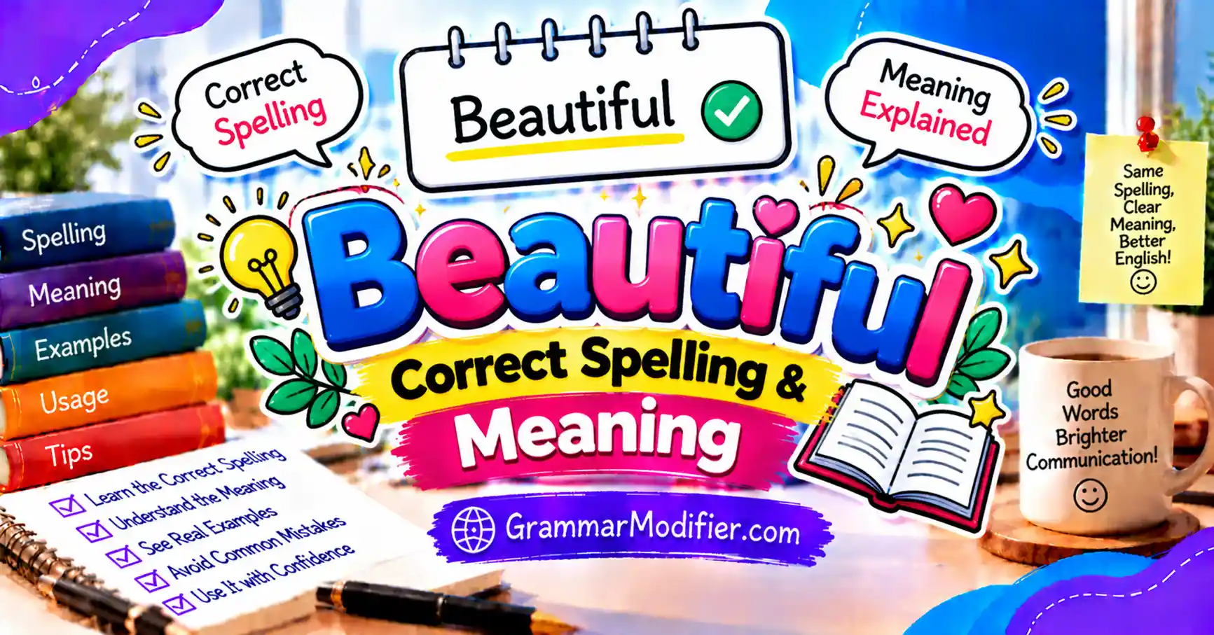 How to Spell Beautiful: Correct Spelling & Meaning