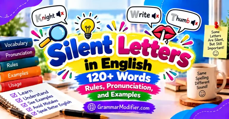 Silent Letters in English: 120+ Words, Rules, Pronunciation, and Examples